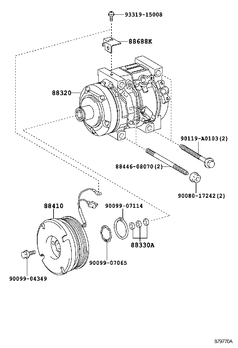  SEQUOIA |  HEATING AIR CONDITIONING COMPRESSOR