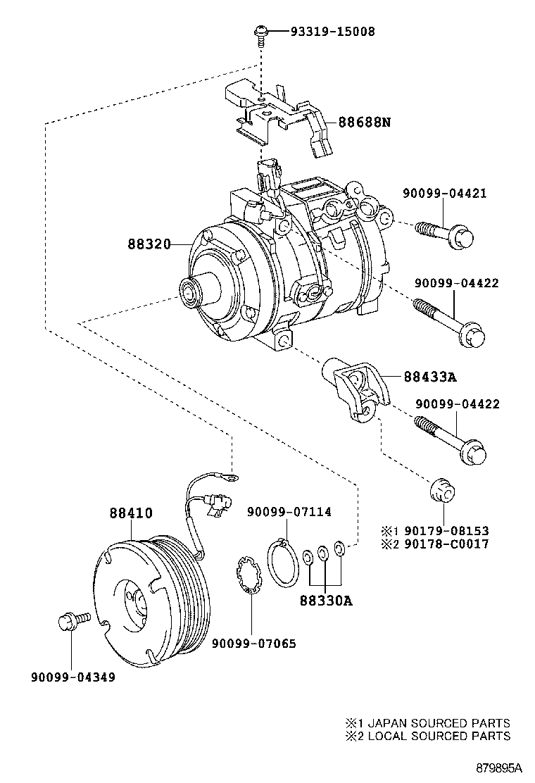 LAND CRUISER CHINA |  HEATING AIR CONDITIONING COMPRESSOR