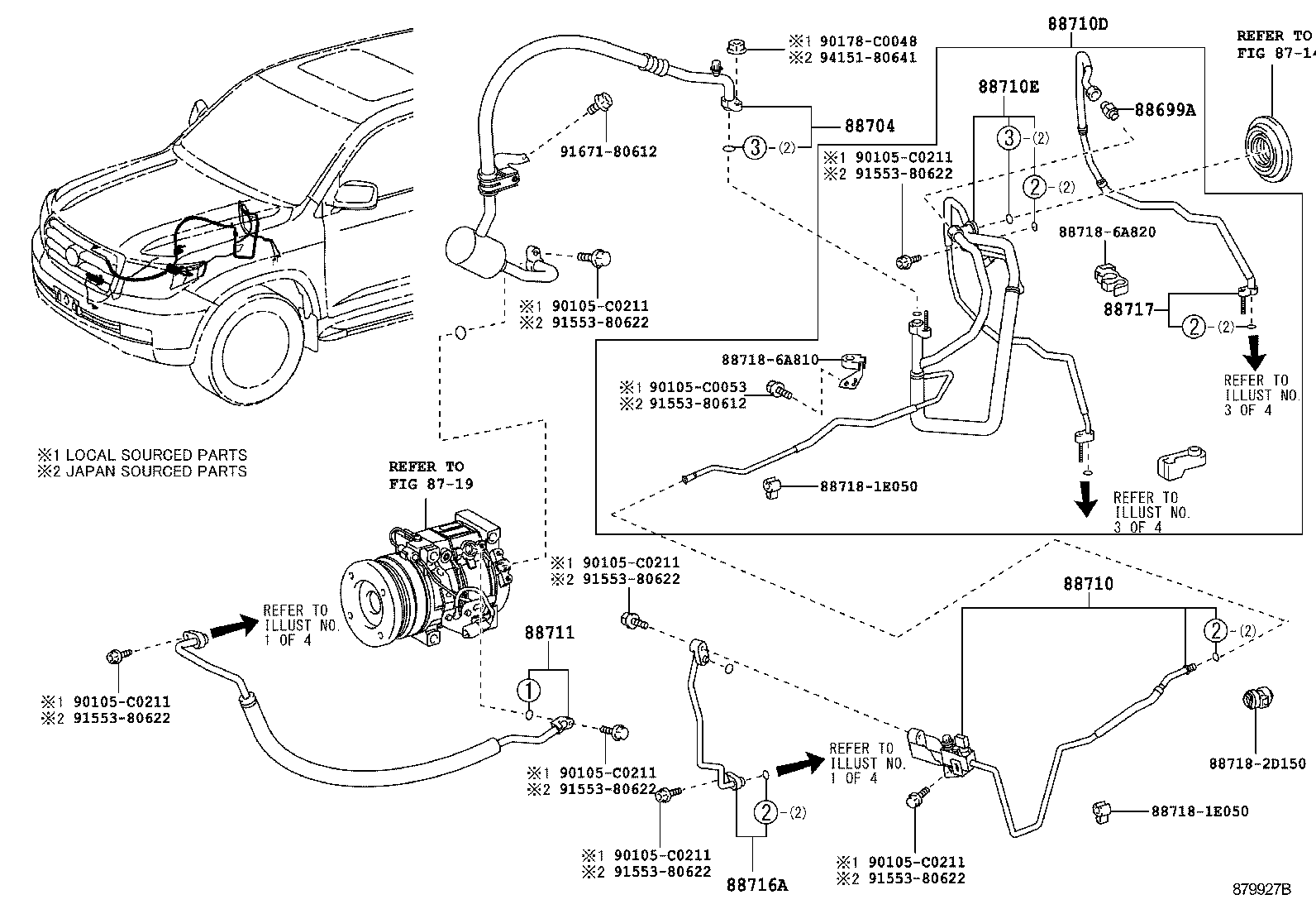  LAND CRUISER CHINA |  HEATING AIR CONDITIONING COOLER PIPING