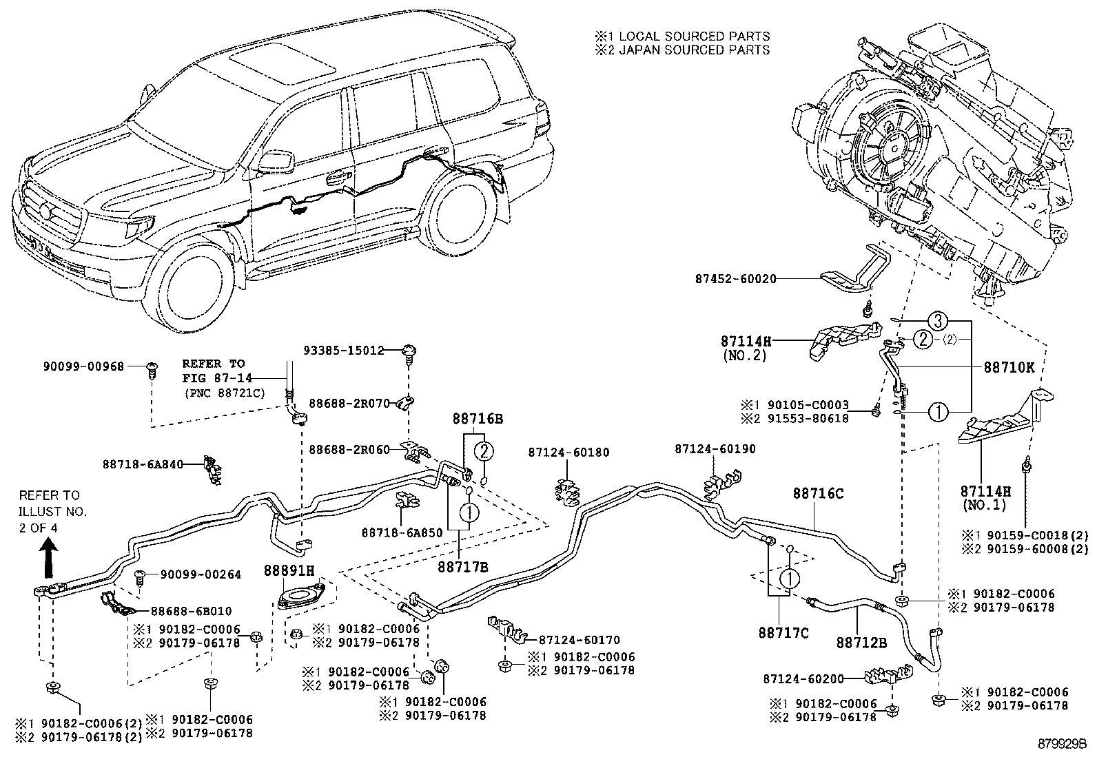  LAND CRUISER CHINA |  HEATING AIR CONDITIONING COOLER PIPING