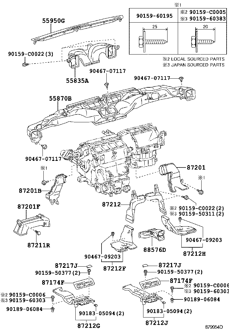  LAND CRUISER CHINA |  HEATING AIR CONDITIONING CONTROL AIR DUCT