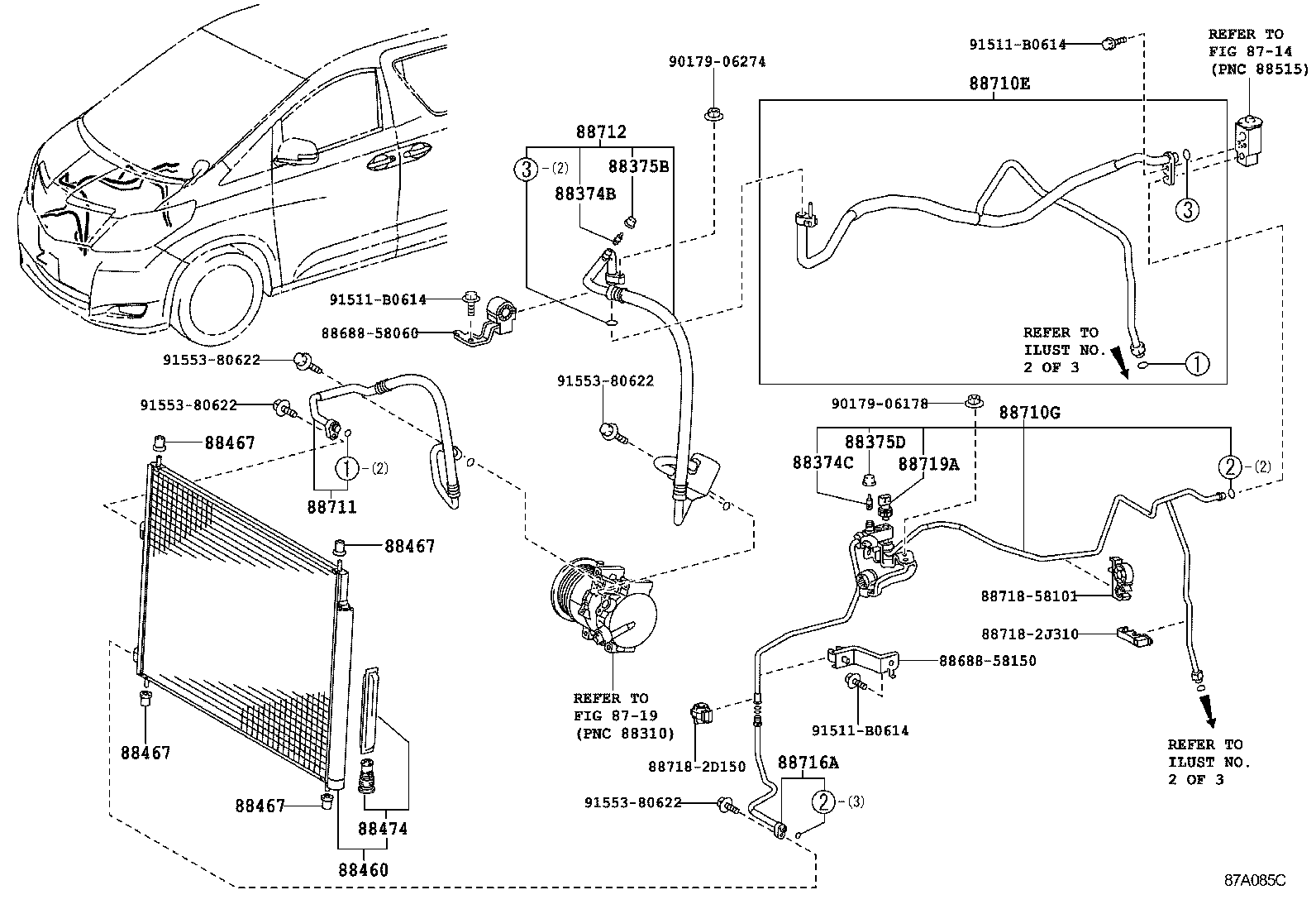 ALPHARD VELLFIRE HV |  HEATING AIR CONDITIONING COOLER PIPING