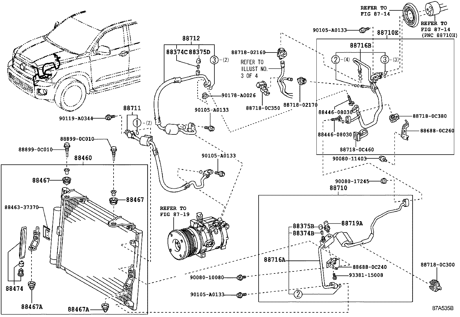  SEQUOIA |  HEATING AIR CONDITIONING COOLER PIPING