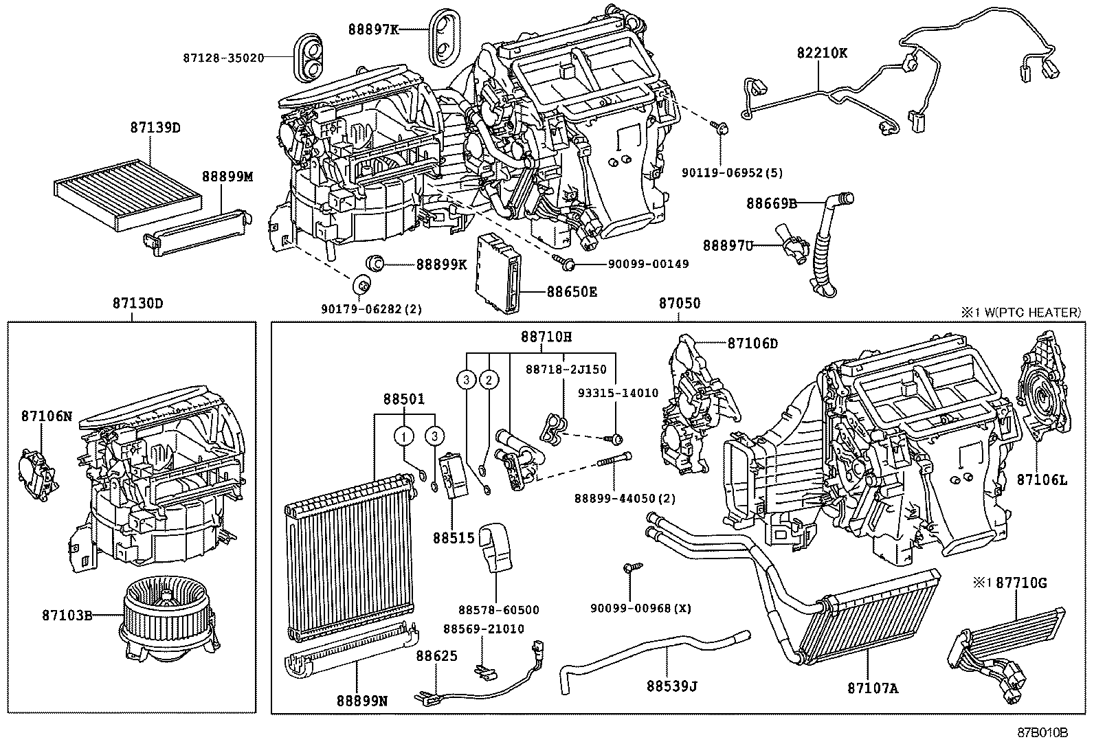  LAND CRUISER PRADO |  HEATING AIR CONDITIONING COOLER UNIT