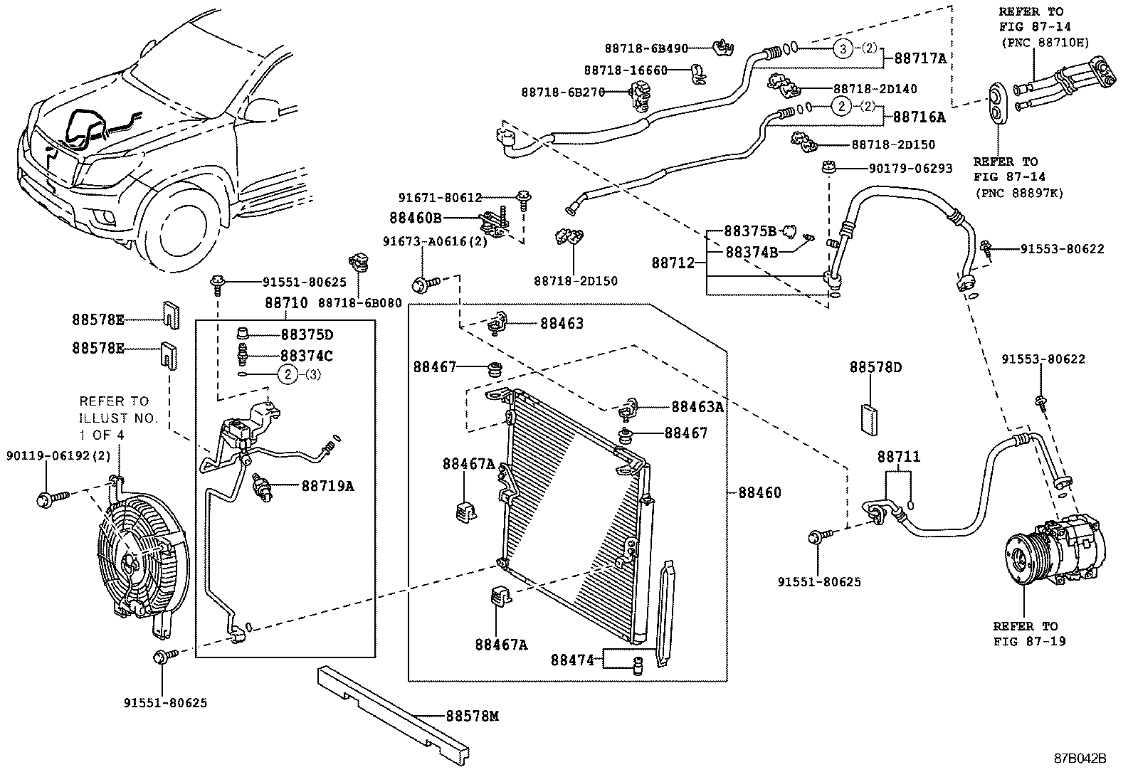  LAND CRUISER PRADO |  HEATING AIR CONDITIONING COOLER PIPING