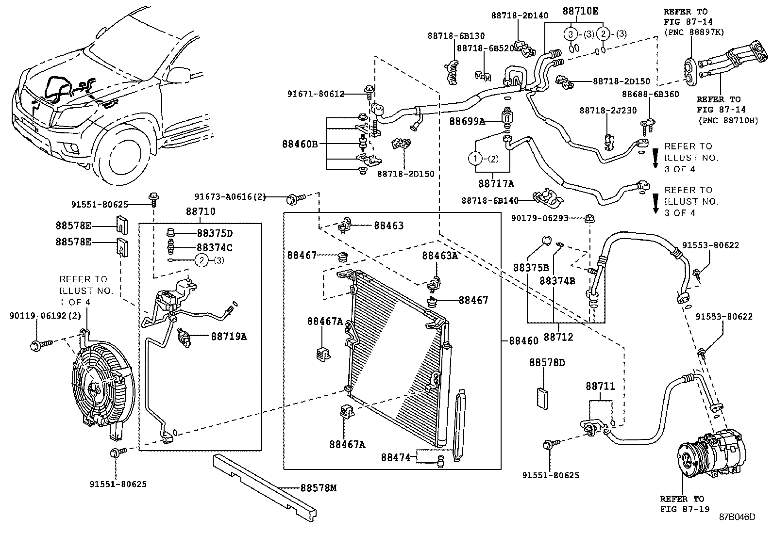  LAND CRUISER PRADO |  HEATING AIR CONDITIONING COOLER PIPING