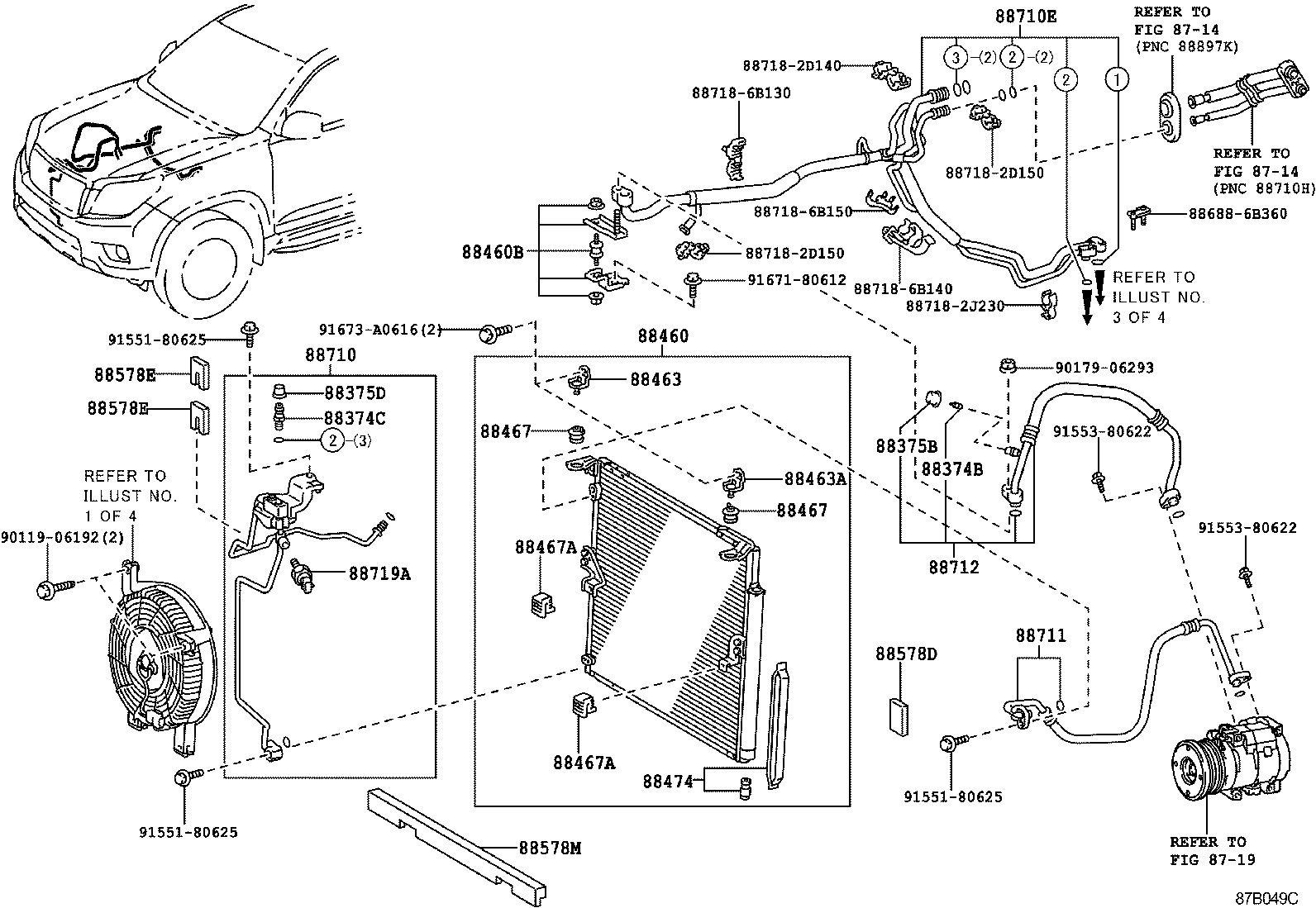  LAND CRUISER PRADO |  HEATING AIR CONDITIONING COOLER PIPING