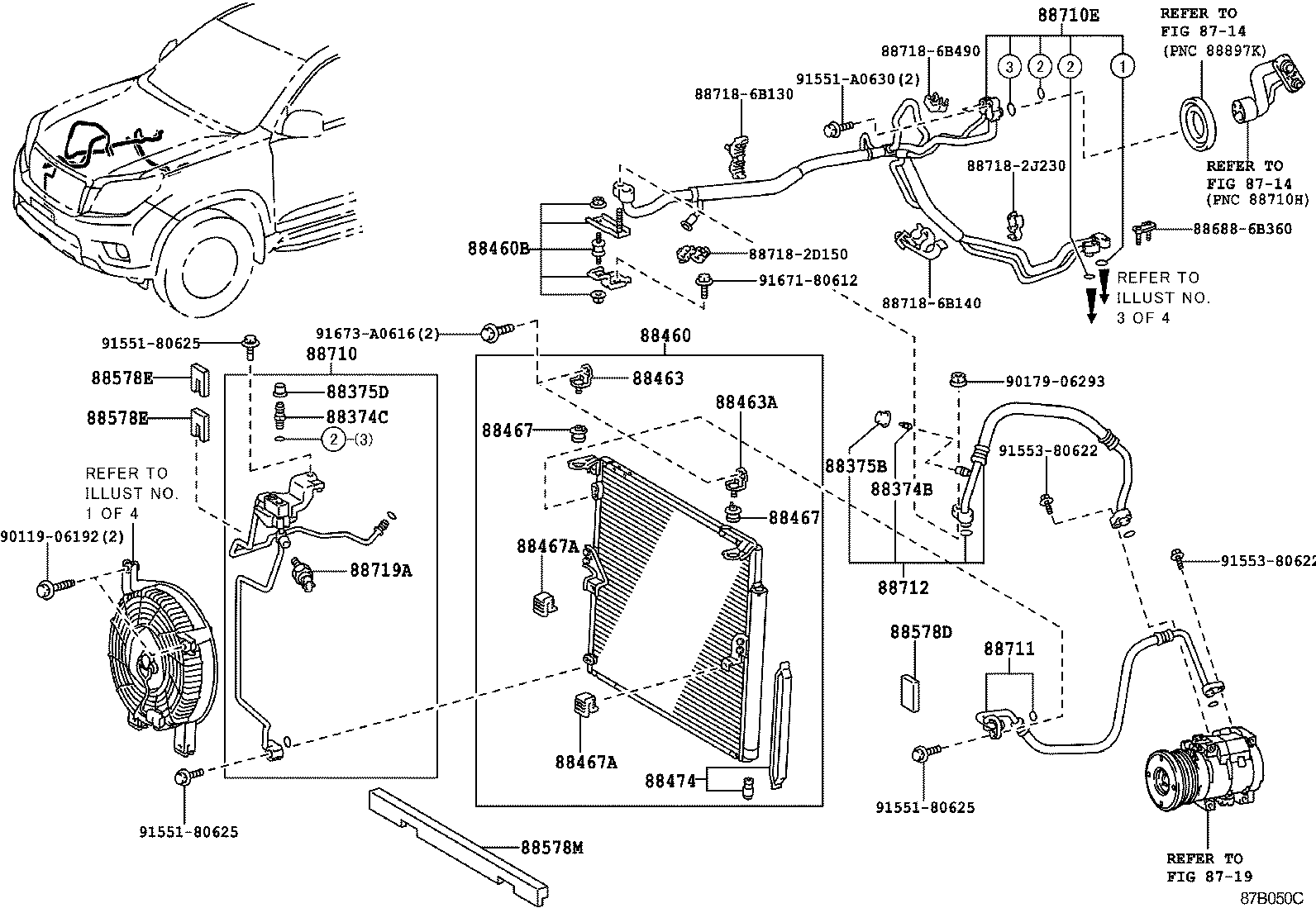  LAND CRUISER PRADO |  HEATING AIR CONDITIONING COOLER PIPING