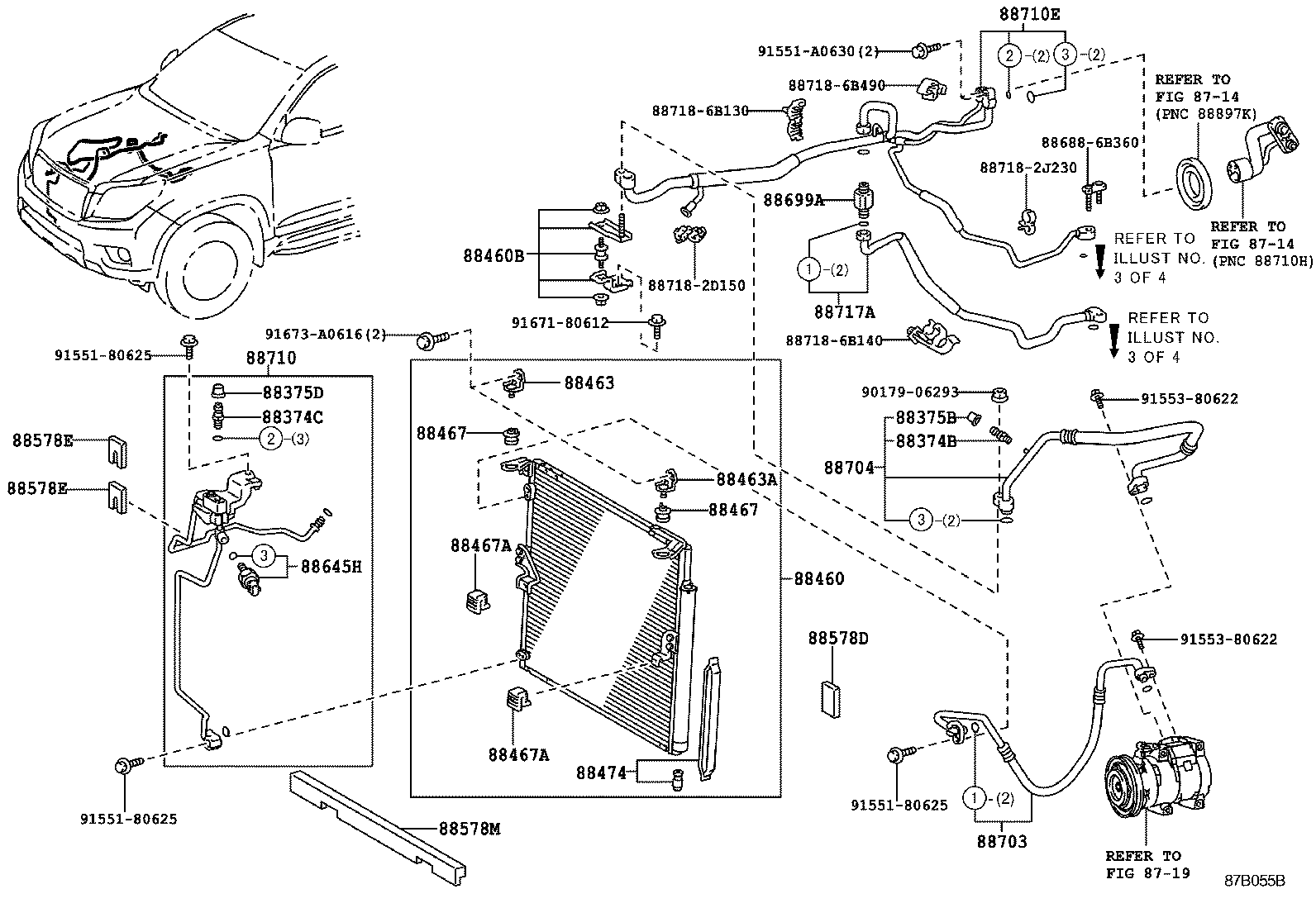  LAND CRUISER PRADO |  HEATING AIR CONDITIONING COOLER PIPING
