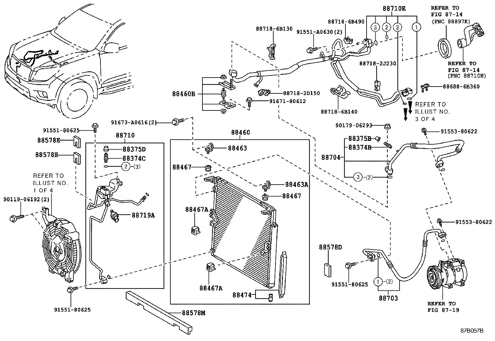  LAND CRUISER PRADO |  HEATING AIR CONDITIONING COOLER PIPING