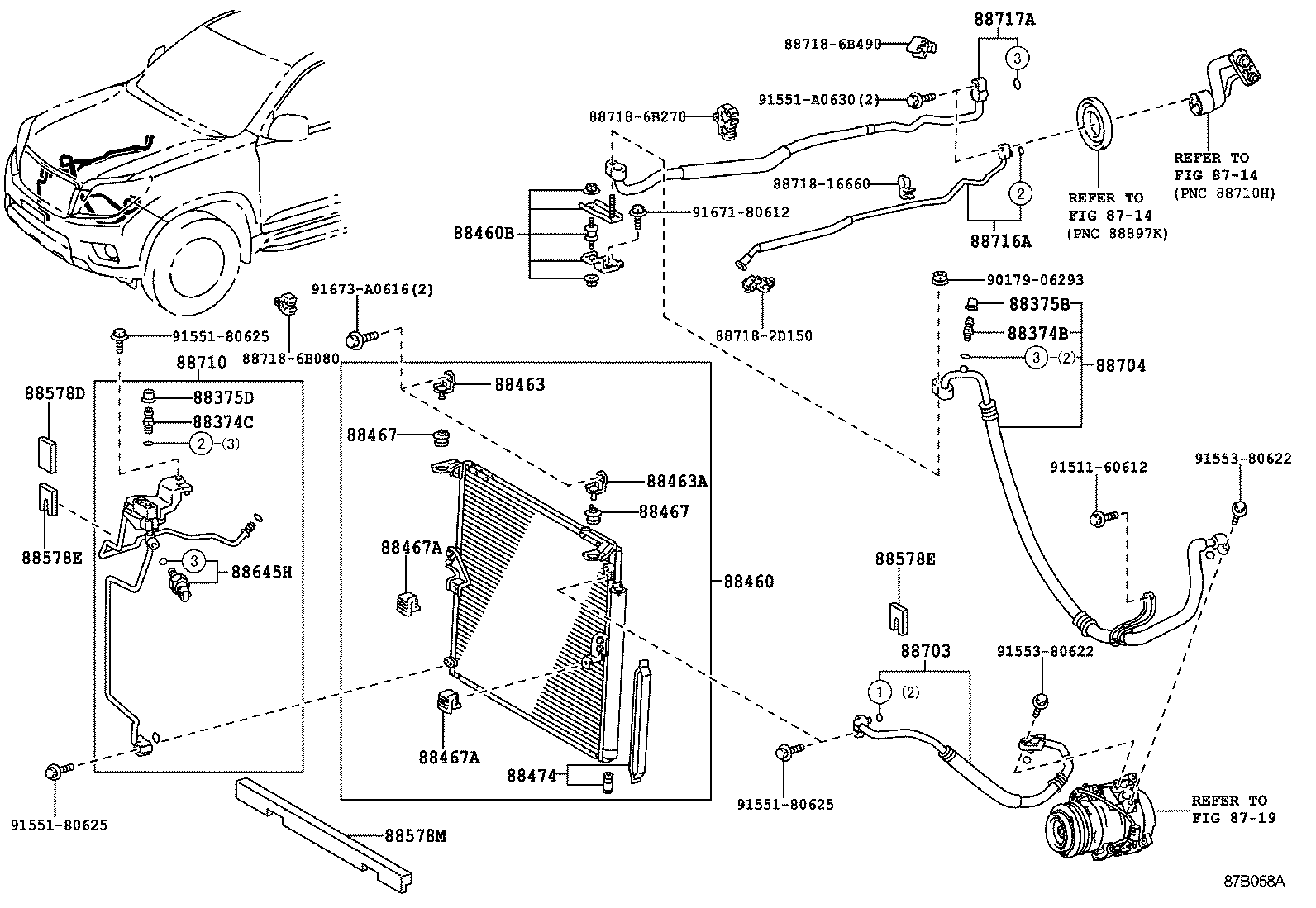  LAND CRUISER PRADO |  HEATING AIR CONDITIONING COOLER PIPING