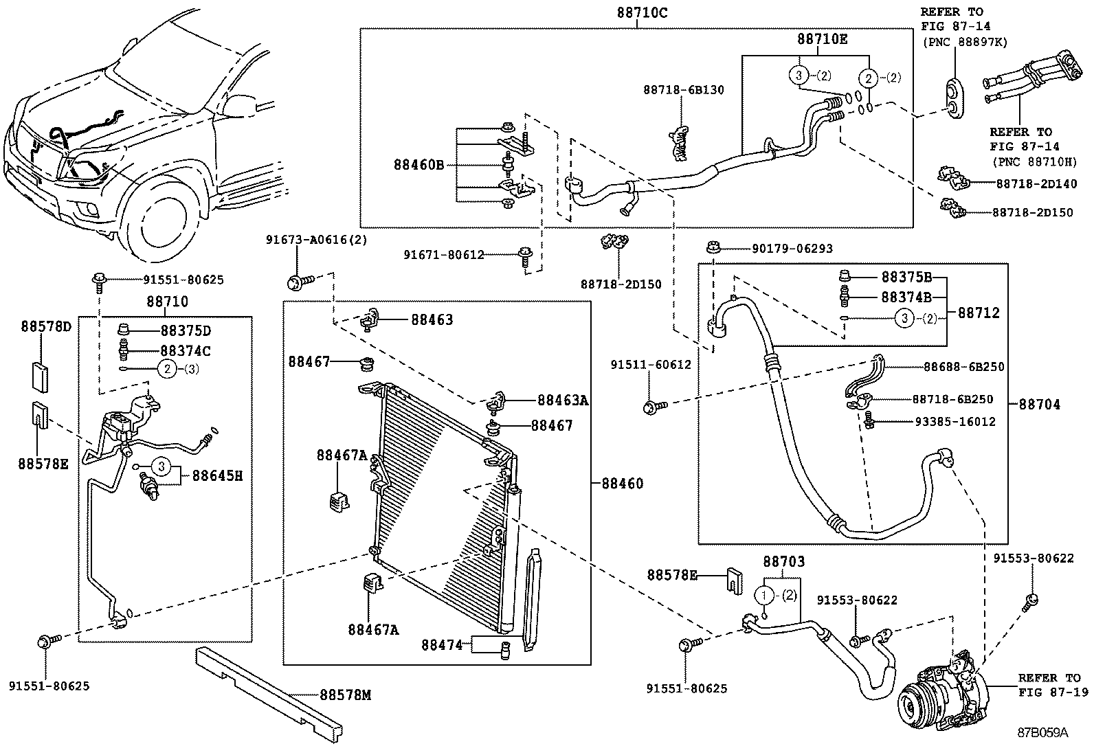 LAND CRUISER PRADO |  HEATING AIR CONDITIONING COOLER PIPING