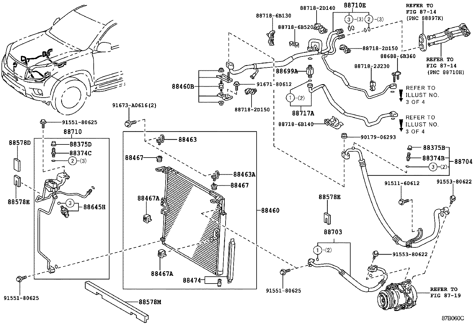  LAND CRUISER PRADO |  HEATING AIR CONDITIONING COOLER PIPING