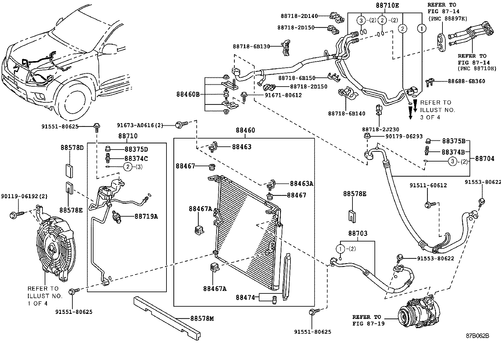 LAND CRUISER PRADO |  HEATING AIR CONDITIONING COOLER PIPING