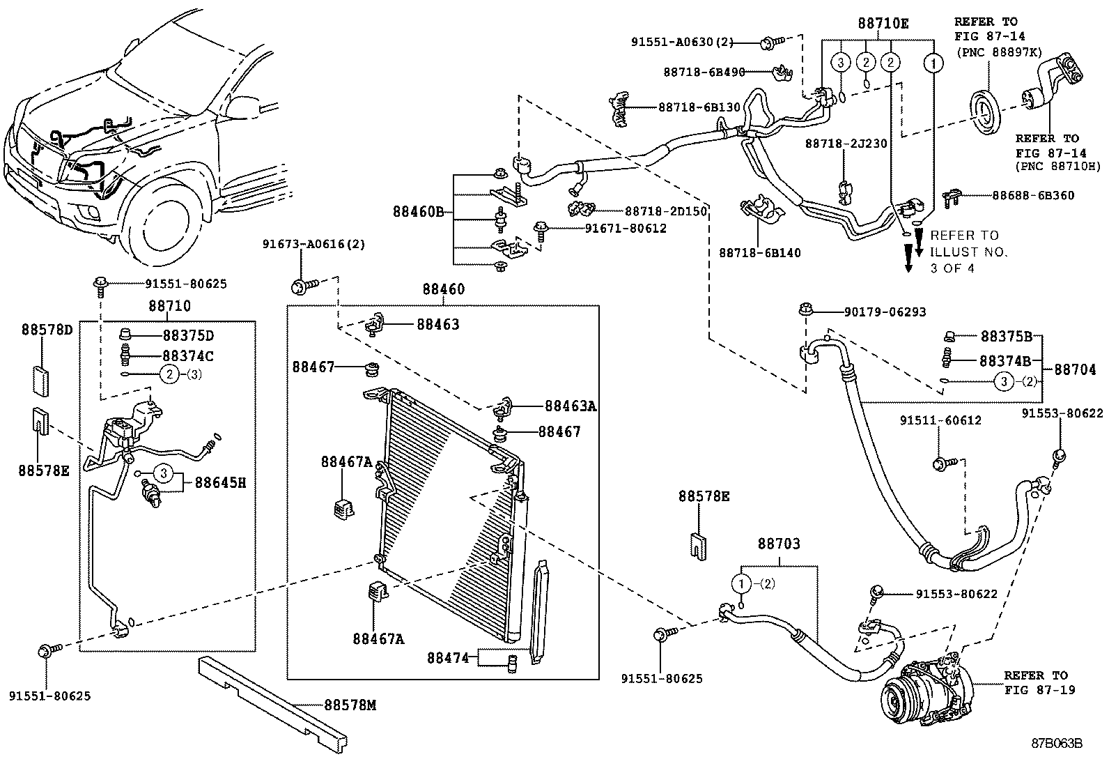  LAND CRUISER PRADO |  HEATING AIR CONDITIONING COOLER PIPING