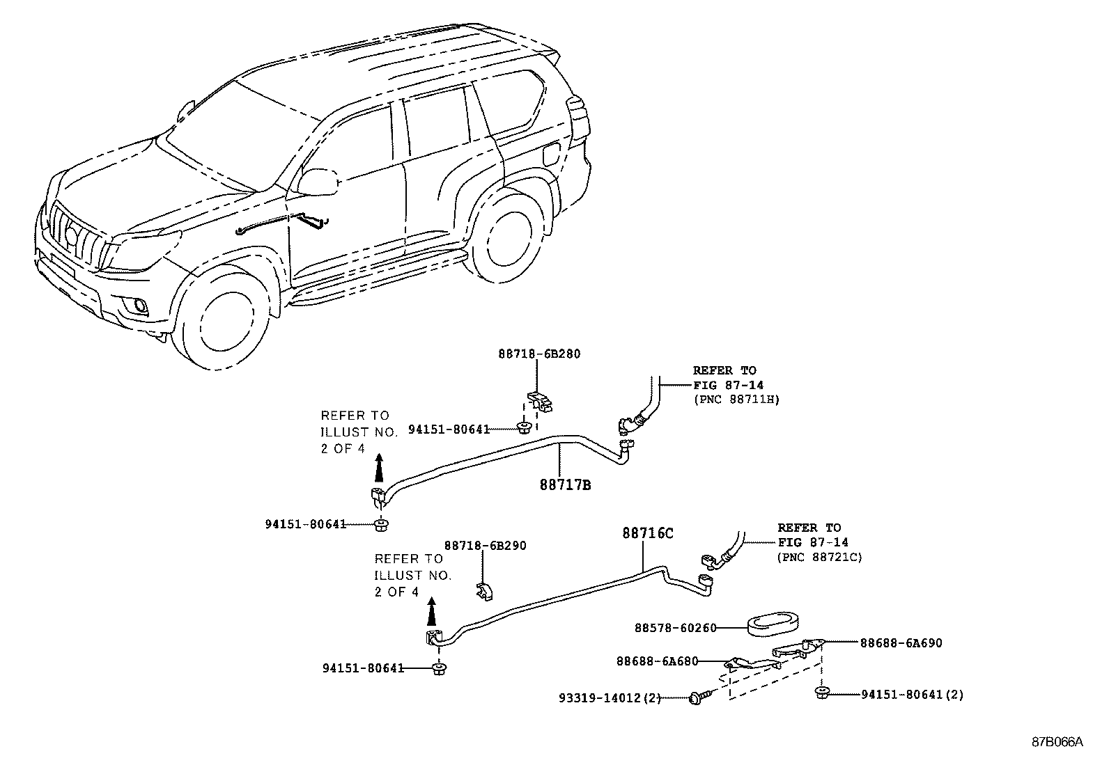  LAND CRUISER PRADO |  HEATING AIR CONDITIONING COOLER PIPING