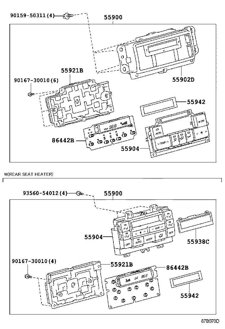  LAND CRUISER PRADO |  HEATING AIR CONDITIONING CONTROL AIR DUCT