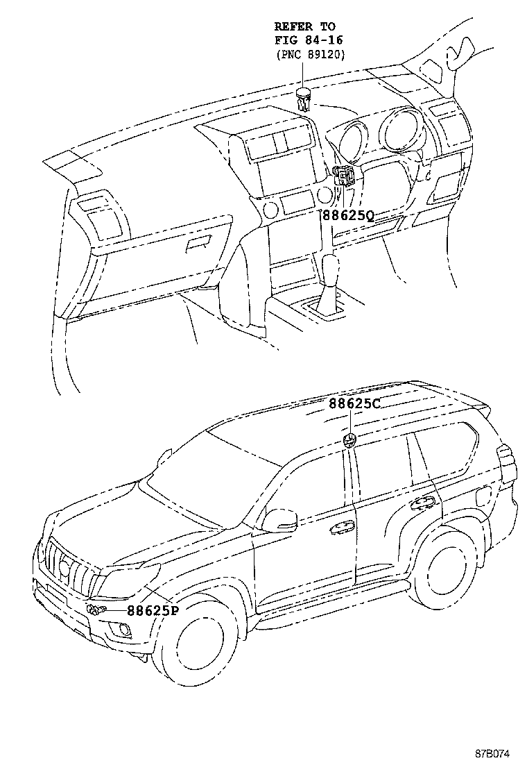  LAND CRUISER PRADO |  HEATING AIR CONDITIONING CONTROL AIR DUCT