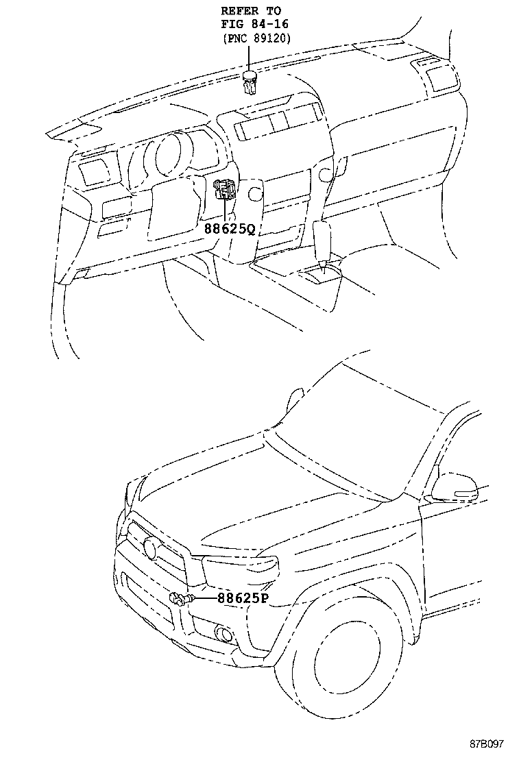  4RUNNER |  HEATING AIR CONDITIONING CONTROL AIR DUCT