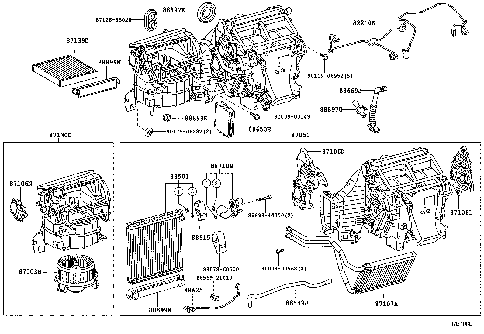  LAND CRUISER PRADO |  HEATING AIR CONDITIONING COOLER UNIT