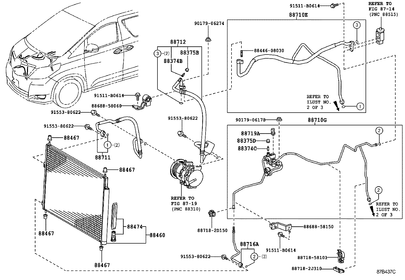  ALPHARD VELLFIRE HV |  HEATING AIR CONDITIONING COOLER PIPING