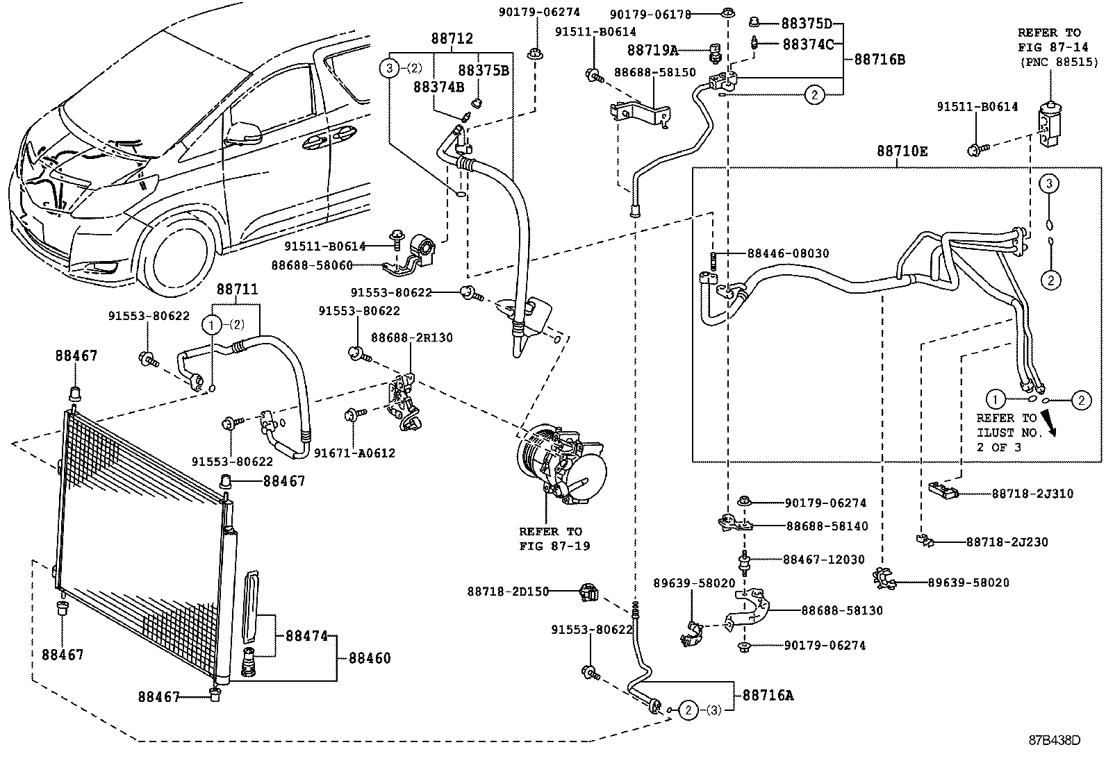  ALPHARD VELLFIRE HV |  HEATING AIR CONDITIONING COOLER PIPING