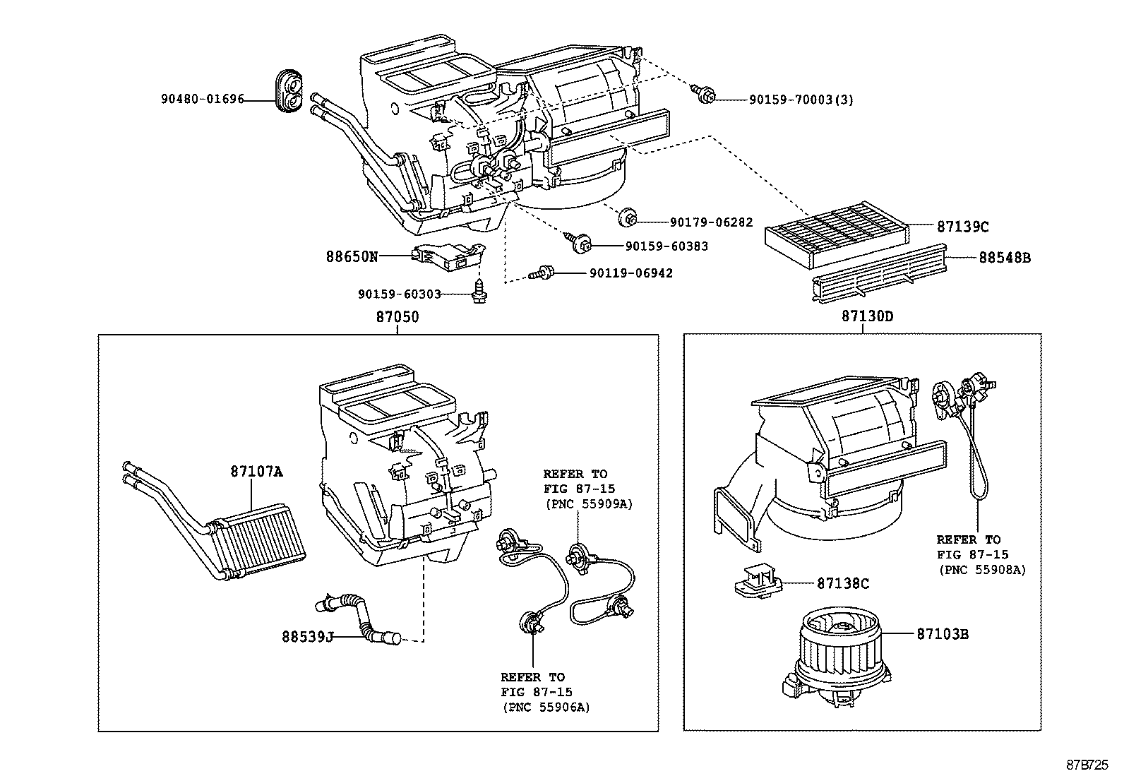  YARIS |  HEATING AIR CONDITIONING COOLER UNIT