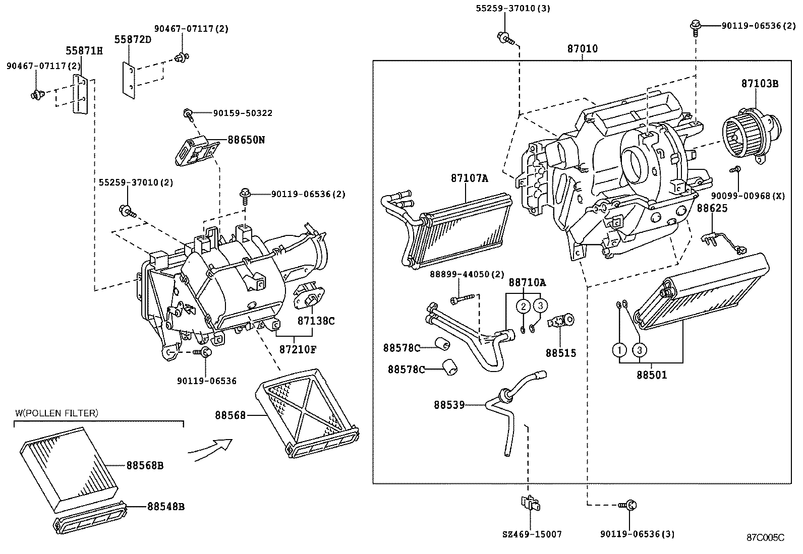  DYNA |  HEATING AIR CONDITIONING COOLER UNIT
