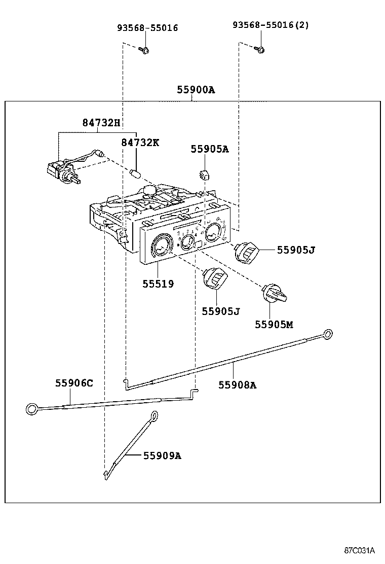  DYNA |  HEATING AIR CONDITIONING CONTROL AIR DUCT