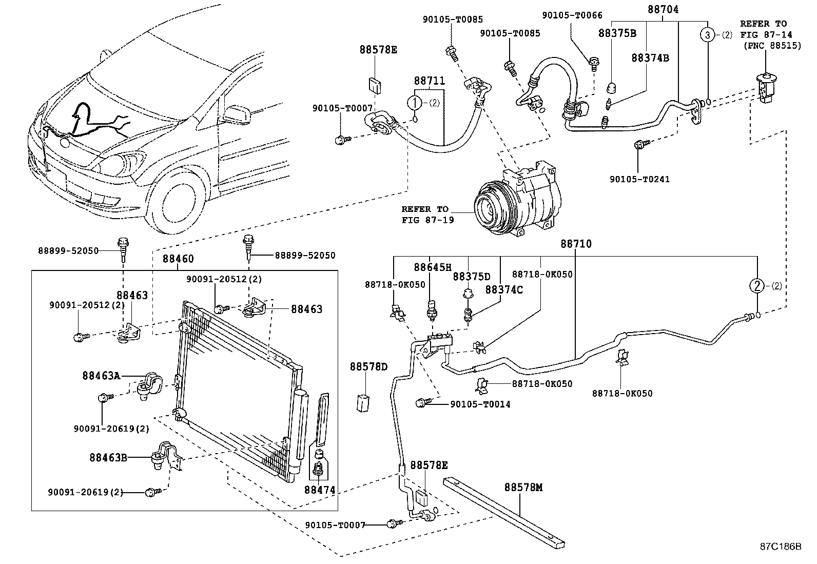  INNOVA KIJANG |  HEATING AIR CONDITIONING COOLER PIPING