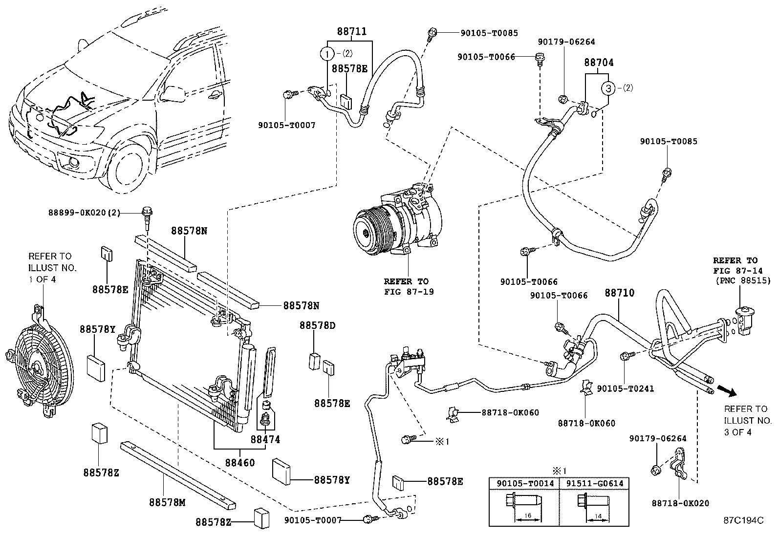  FORTUNER |  HEATING AIR CONDITIONING COOLER PIPING