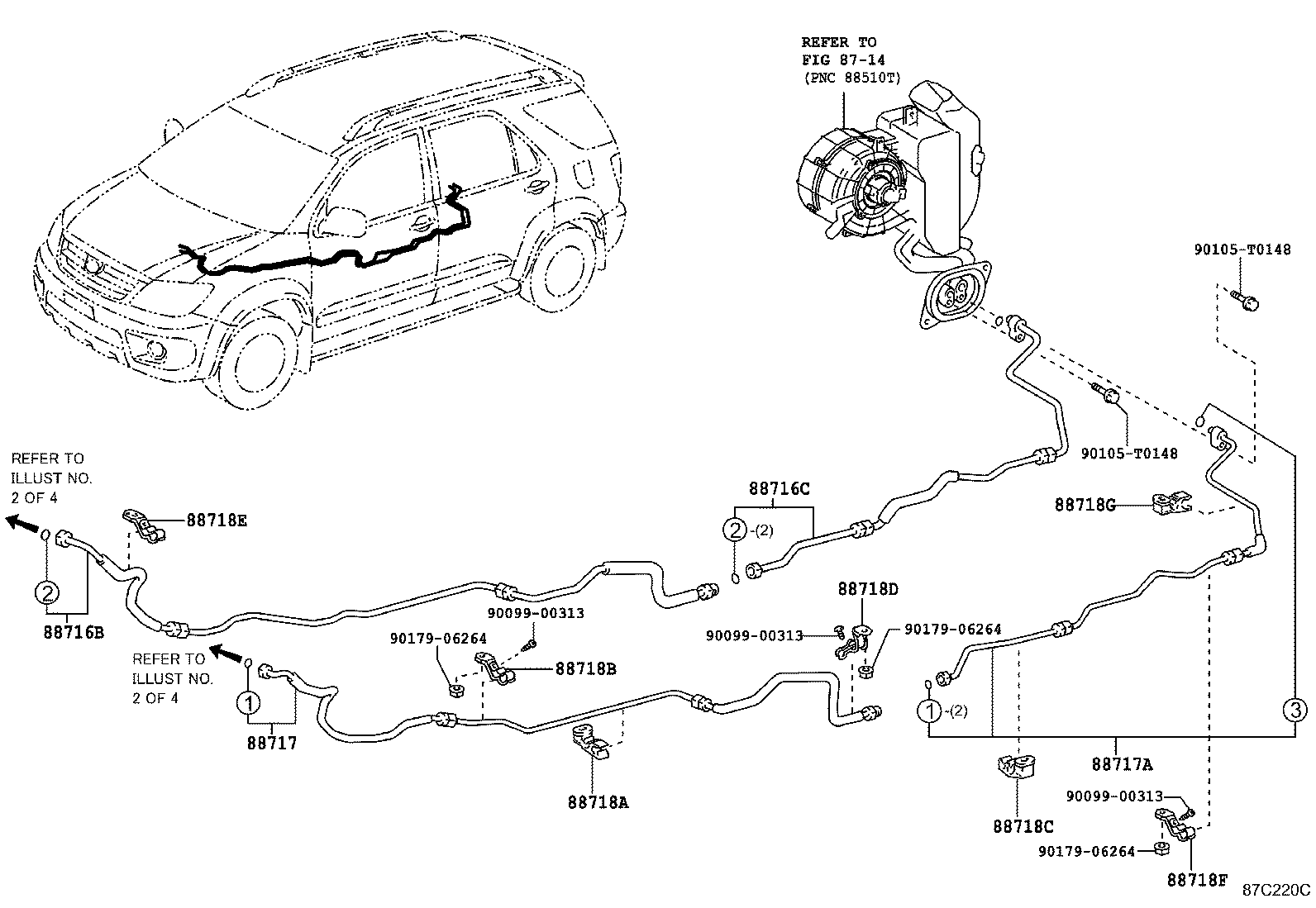  FORTUNER |  HEATING AIR CONDITIONING COOLER PIPING