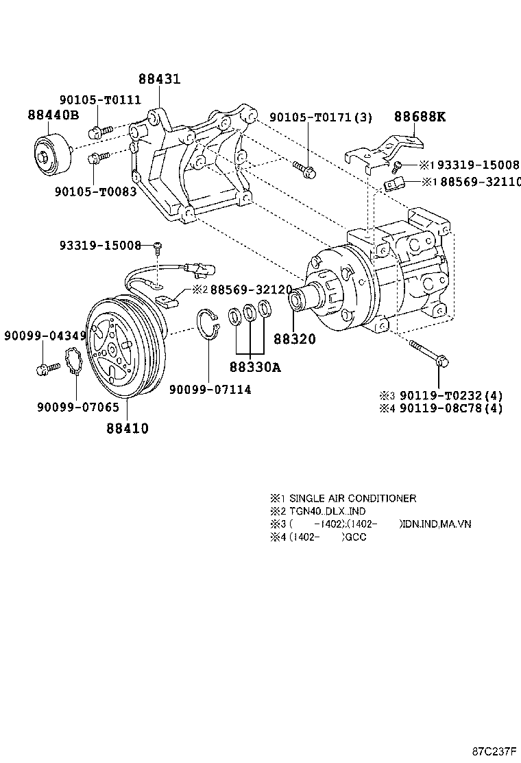  INNOVA KIJANG |  HEATING AIR CONDITIONING COMPRESSOR