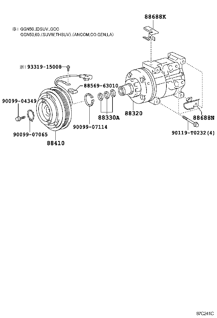 FORTUNER | HEATING AIR CONDITIONING COMPRESSOR