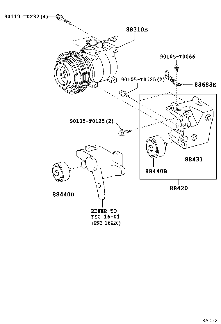  FORTUNER |  HEATING AIR CONDITIONING COMPRESSOR