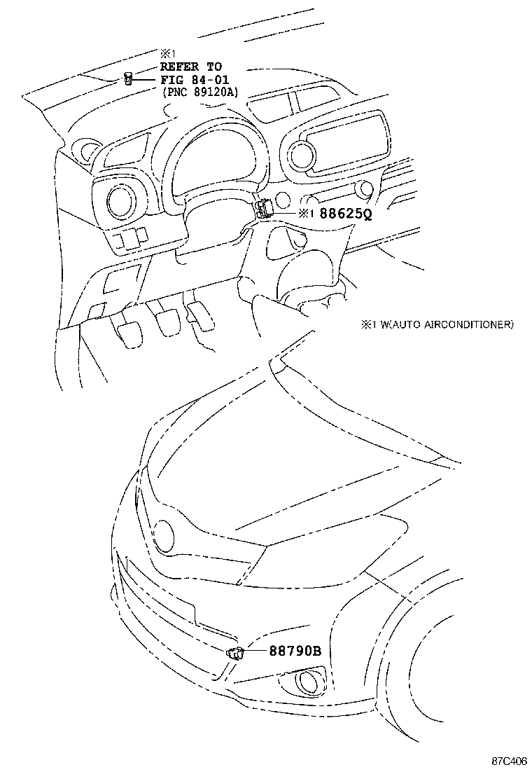  YARIS |  HEATING AIR CONDITIONING CONTROL AIR DUCT