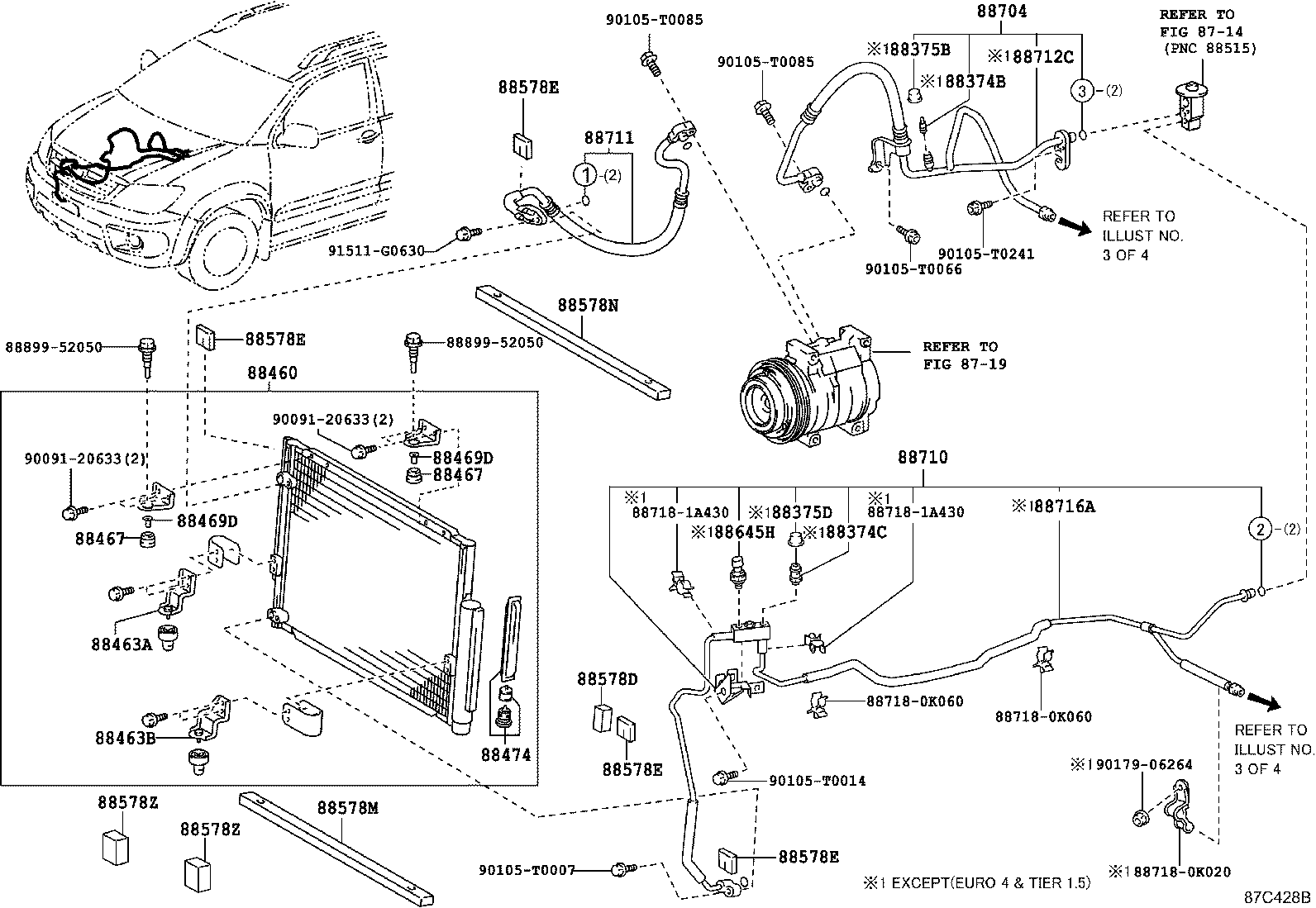  FORTUNER |  HEATING AIR CONDITIONING COOLER PIPING