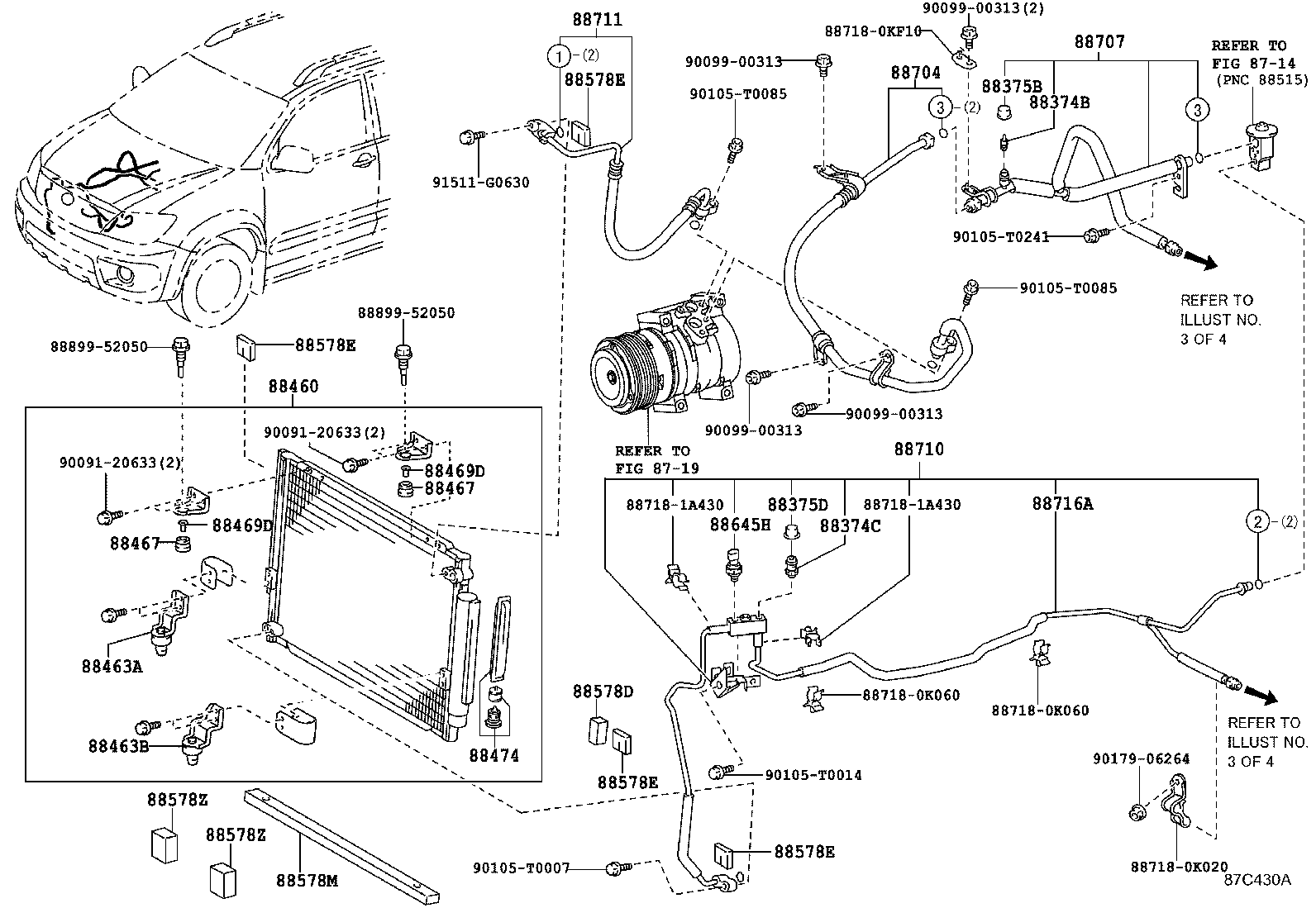  FORTUNER |  HEATING AIR CONDITIONING COOLER PIPING
