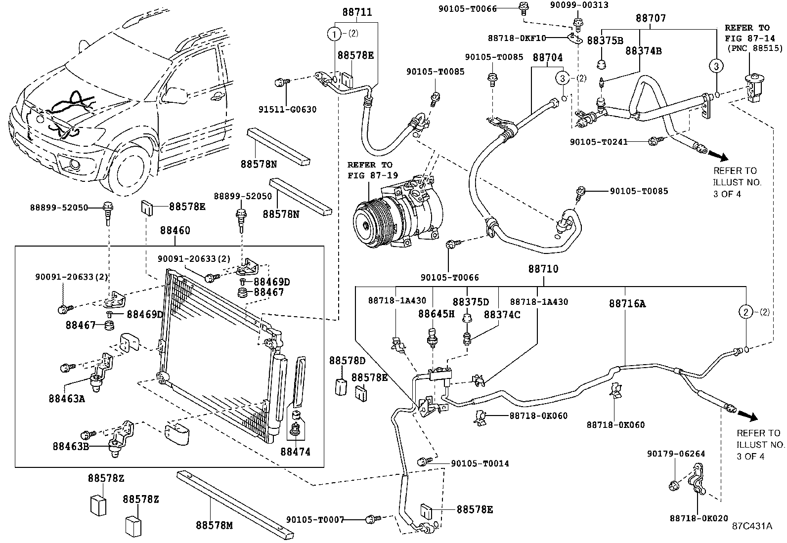  FORTUNER |  HEATING AIR CONDITIONING COOLER PIPING