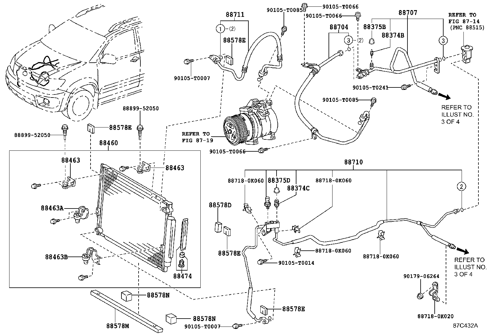  FORTUNER |  HEATING AIR CONDITIONING COOLER PIPING