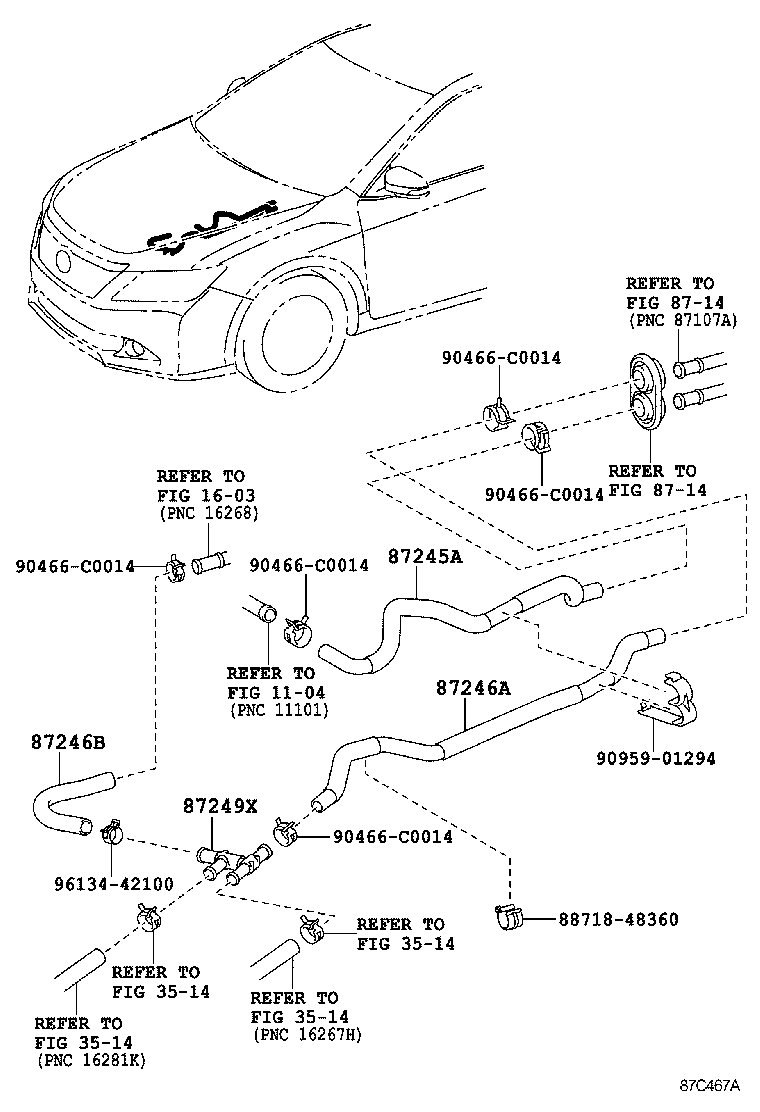  CAMRY HYBRID CHINA |  HEATING AIR CONDITIONING WATER PIPING