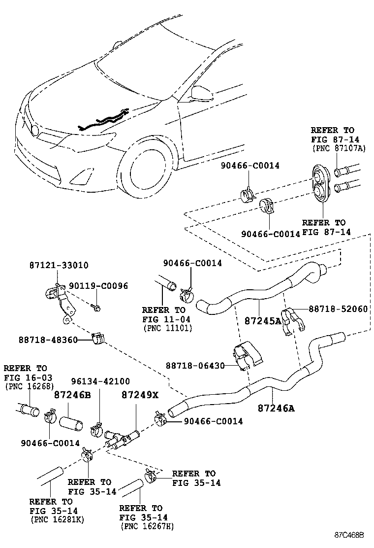  CAMRY HYBRID CHINA |  HEATING AIR CONDITIONING WATER PIPING