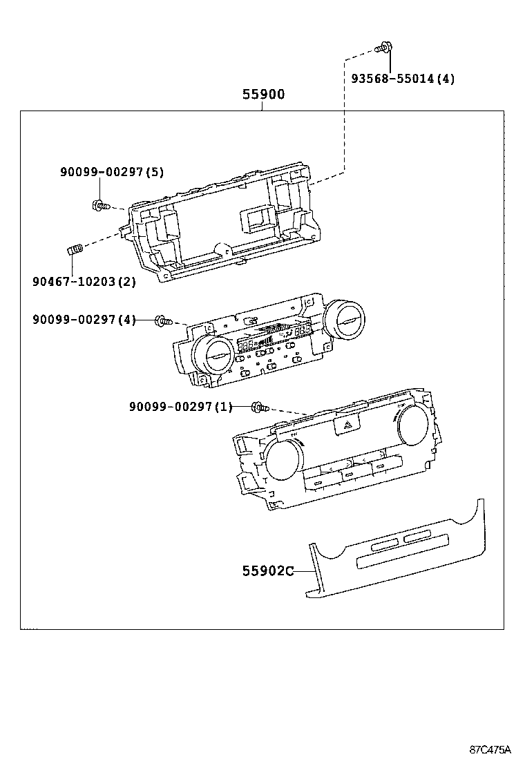  CAMRY HYBRID CHINA |  HEATING AIR CONDITIONING CONTROL AIR DUCT