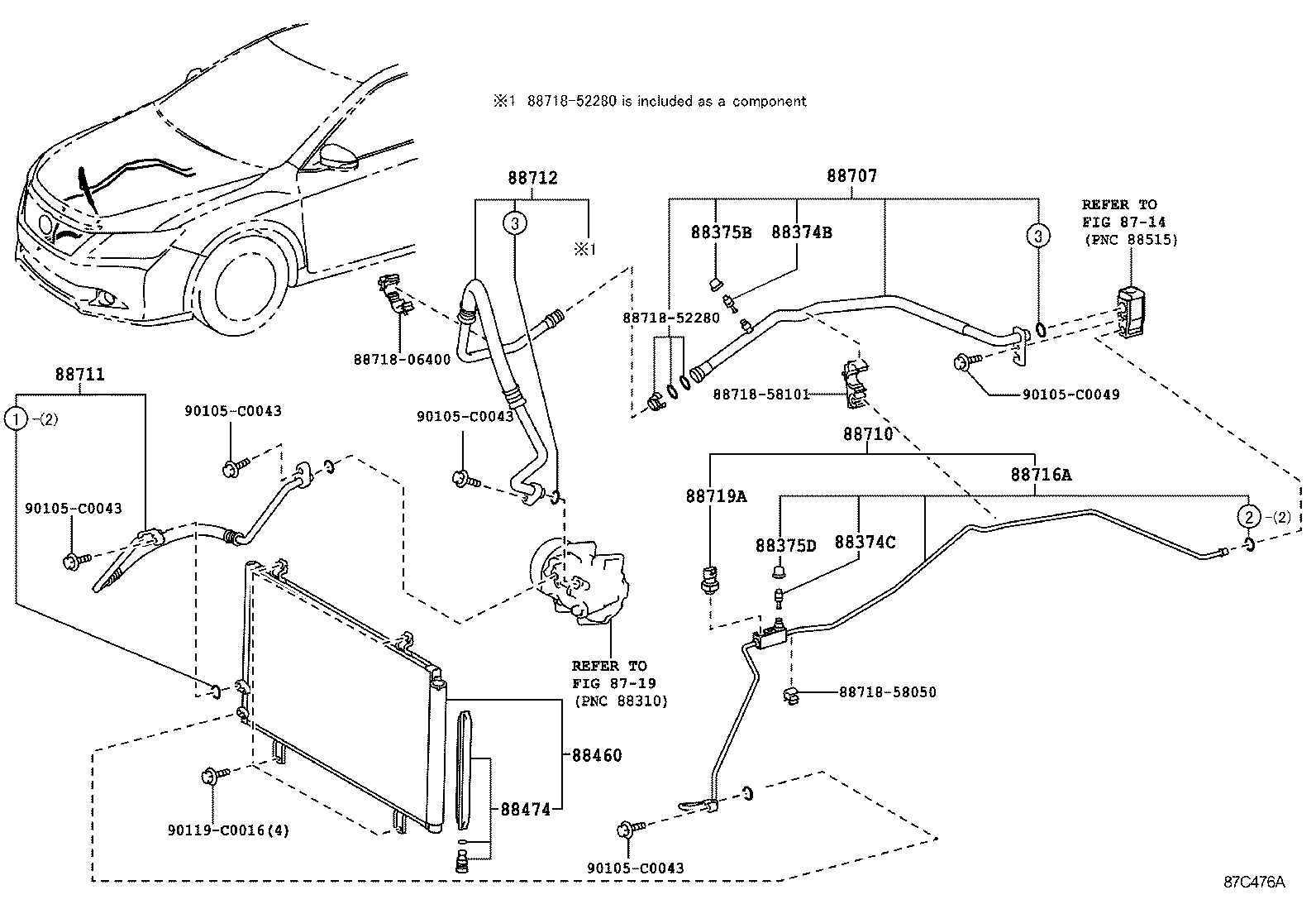  CAMRY HYBRID CHINA |  HEATING AIR CONDITIONING COOLER PIPING
