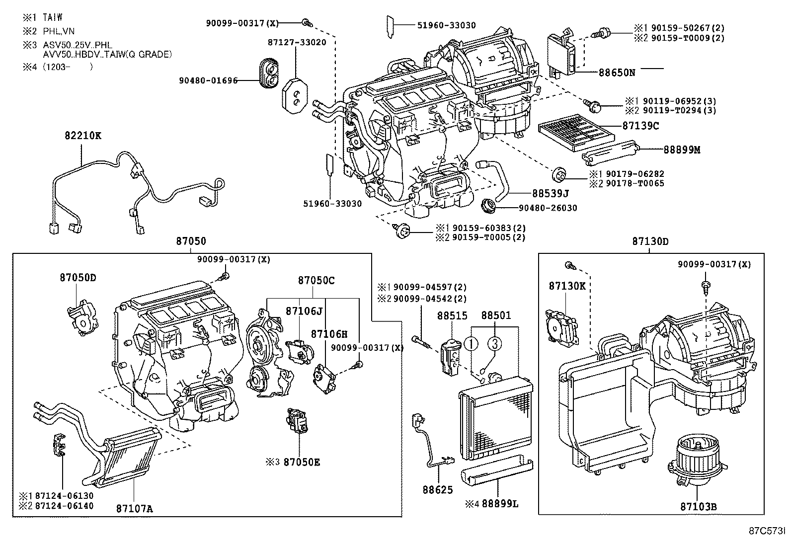  CAMRY HYBRID ASIA |  HEATING AIR CONDITIONING COOLER UNIT