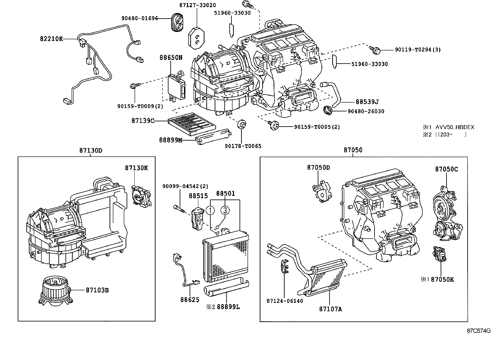  CAMRY HYBRID ASIA |  HEATING AIR CONDITIONING COOLER UNIT