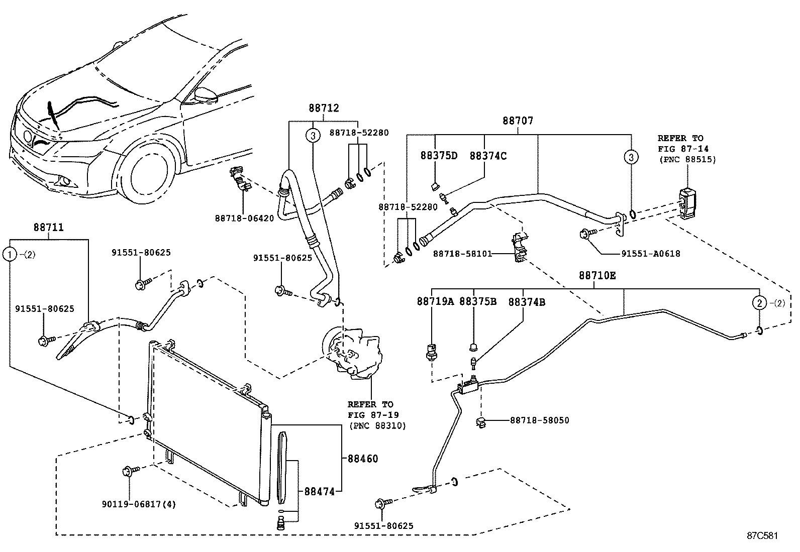  CAMRY HYBRID ASIA |  HEATING AIR CONDITIONING COOLER PIPING