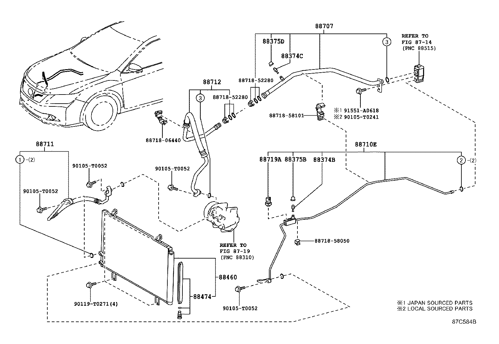  CAMRY HYBRID ASIA |  HEATING AIR CONDITIONING COOLER PIPING