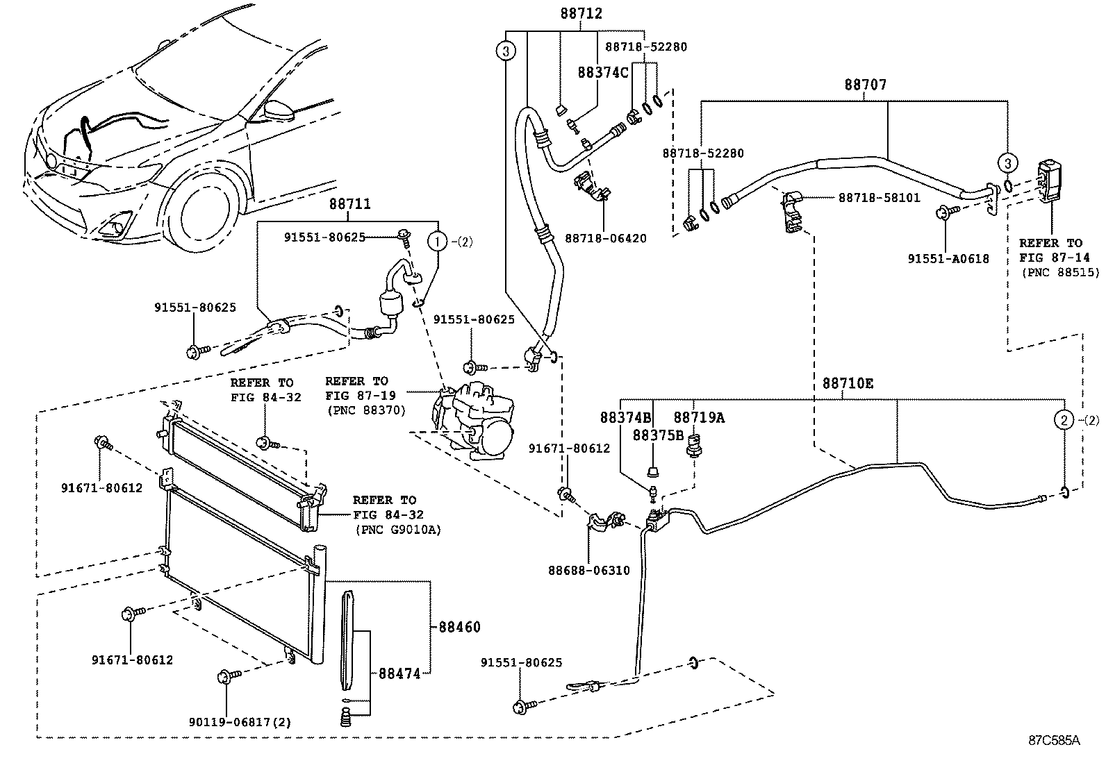  CAMRY HYBRID ASIA |  HEATING AIR CONDITIONING COOLER PIPING