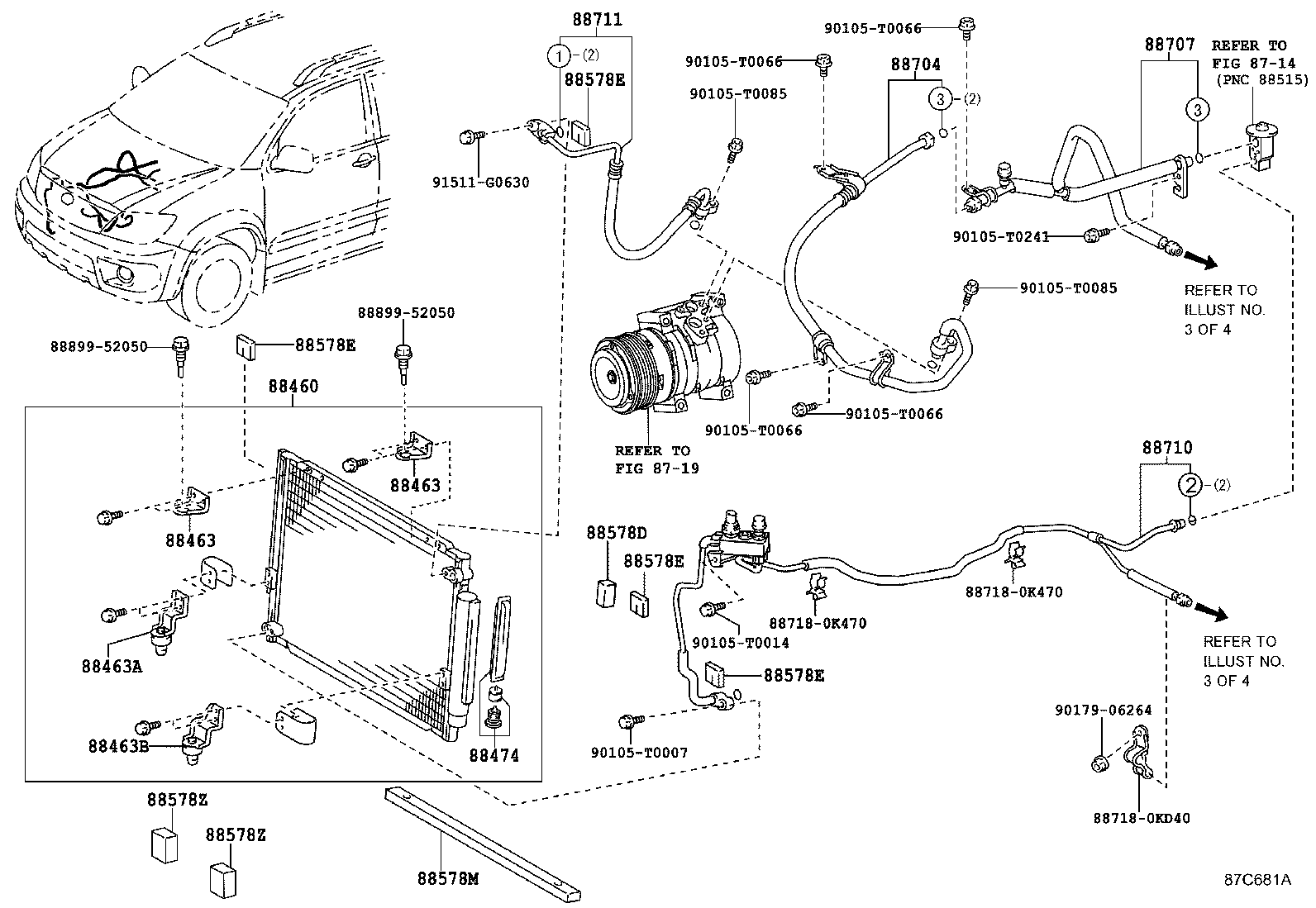  FORTUNER |  HEATING AIR CONDITIONING COOLER PIPING